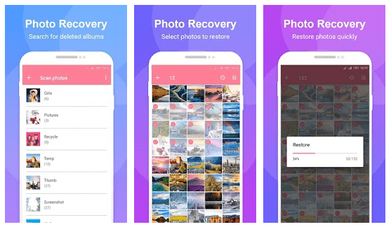 Recover deleted photos